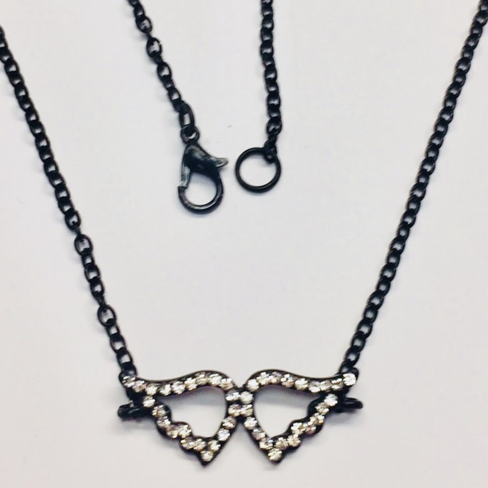Angel wings necklace.